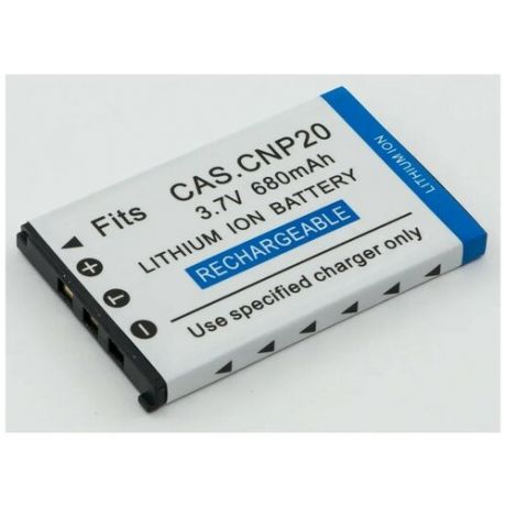 Аккумуляторная батарея NP-20 для фотоаппарата Casio Exilim Card M1, M2, M20, M20U, S1, S1PM, S2, S3, S20, S20U, S100, S100WE, S500