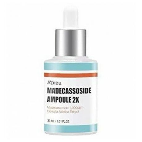 Apieu Madecassoside Ampoule 2X Интенсивная восстанавливающая сыворотка для лица с мадекассосидом, 30 мл