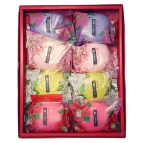 *saika dayori soap set набор туалетное мыло, цветы и травы, 8х70 гр