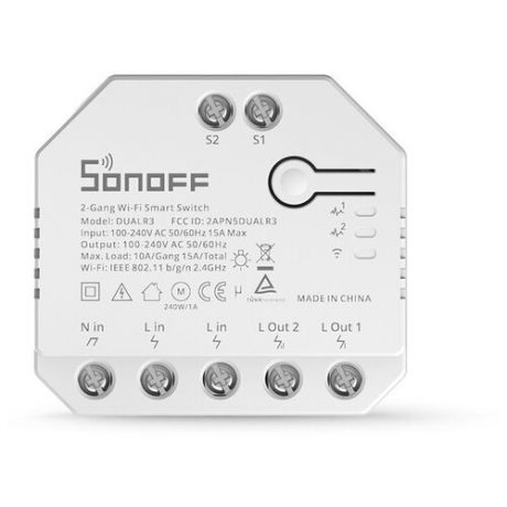 WiFi реле Sonoff DualR3