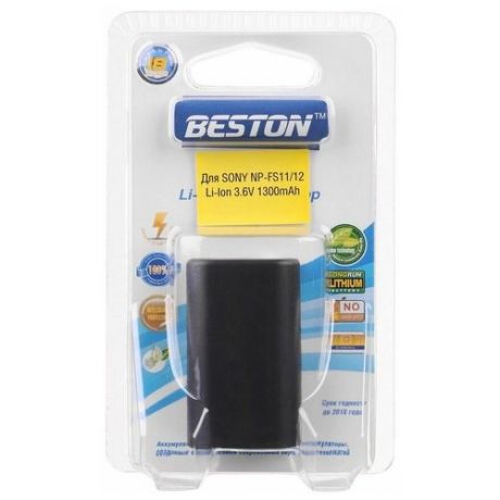 Аккумулятор для фотоаппаратов BESTON SONY BST-NP-FS11/12, 3.6 В, 1300 мАч
