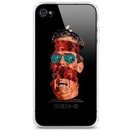 Силиконовый чехол "Marge Monroe" на Apple iPhone 4/4S / Айфон 4/4S