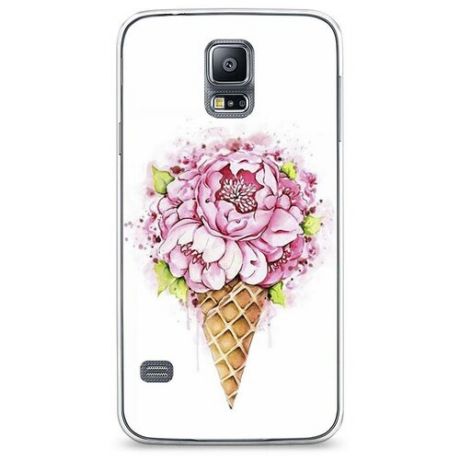 Силиконовый чехол "Влюбленные котики 7" на Samsung Galaxy S5 / Самсунг Галакси С 5
