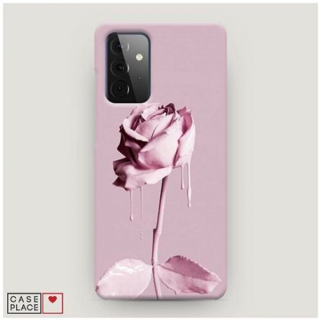 Чехол Пластиковый Samsung Galaxy A72 Роза в краске