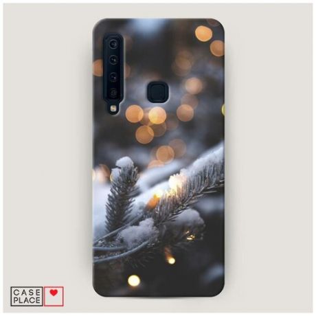 Чехол Пластиковый Samsung Galaxy A9 2018 Заснеженная еловая ветка