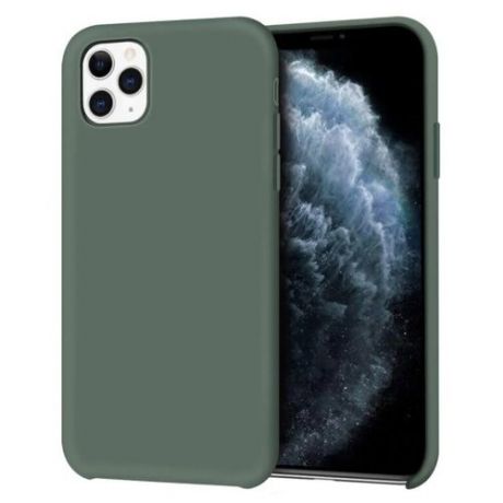 Чехол-накладка HOCO Creative Case iPhone 11 Pro Max силиконовая, темно-зеленый