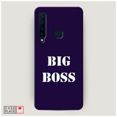 Чехол Пластиковый Samsung Galaxy A9 2018 Big boss на синем