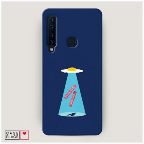 Чехол Пластиковый Samsung Galaxy A9 2018 НЛО яичница с беконом