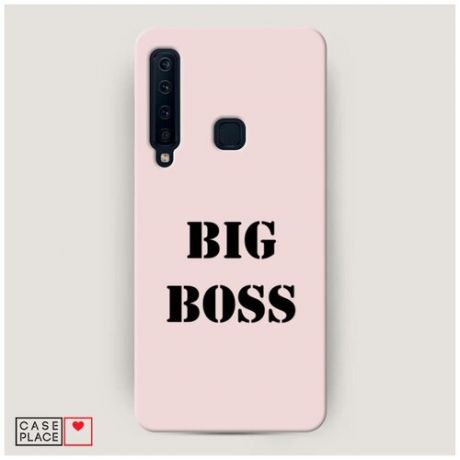 Чехол Пластиковый Samsung Galaxy A9 2018 Big boss на розовом