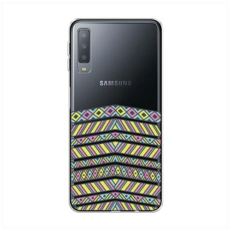 Силиконовый чехол "Kenzo eyes" на Samsung Galaxy A7 2018 / Самсунг Галакси А7 2018