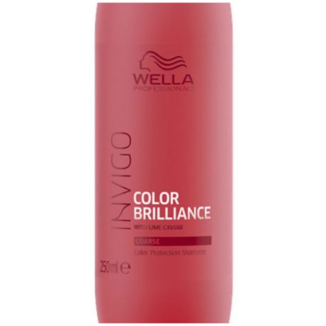 Wella Professionals / Шампунь для защиты цвета окрашенных жестких волос INVIGO COLOR BRILLIANCE, 250 мл