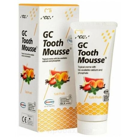 GC Corporation, Зубной гель Tooth Mousse - Мультифрукт - 40 грамм