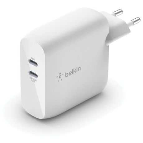 Сетевое зарядное устройство Belkin 2ХUSB- C (18Вт+68Вт), белый