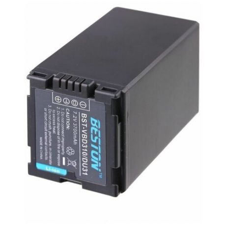 Аккумулятор для видеокамер BESTON Panasonic/HITACHI BST-VW-VBD310/CGA-DU31, 7.2 В, 3700 мАч