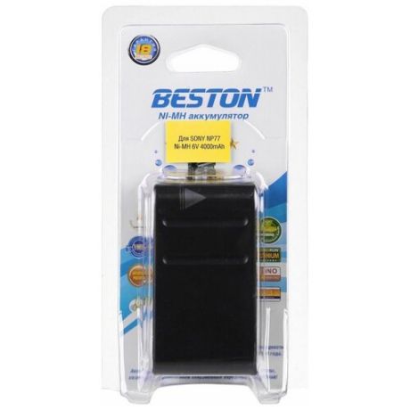 Аккумулятор для видеокамер BESTON SONY BST-NP77Н, NI-MH, 6 В, 4000 мАч
