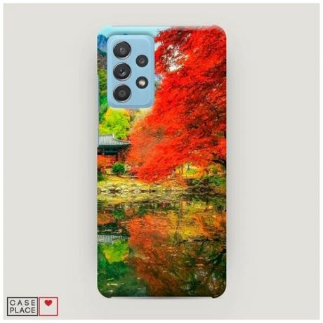 Чехол Пластиковый Samsung Galaxy A52 Осенний сад
