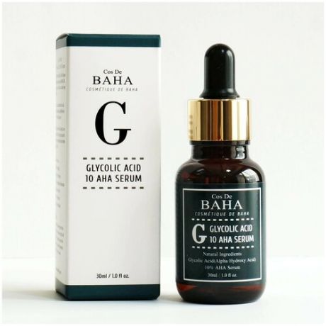 Cos De Baha Cыворотка c гликолевой кислотой для проблемной кожи Cos De Baha Glycolic Acid 10 AHA Serum