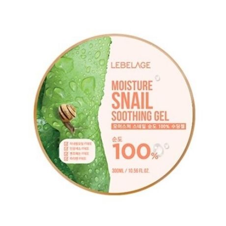 LEBELAGE Гель увлажняющий успокаивающий с муцином улитки. Moisture snail purity soothing gel, 300 мл.