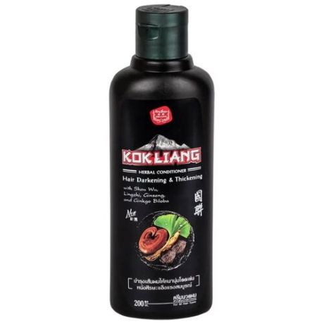 Kokliang, Кондиционер от выпадения волос, Herbal для тёмных волос, 200 мл