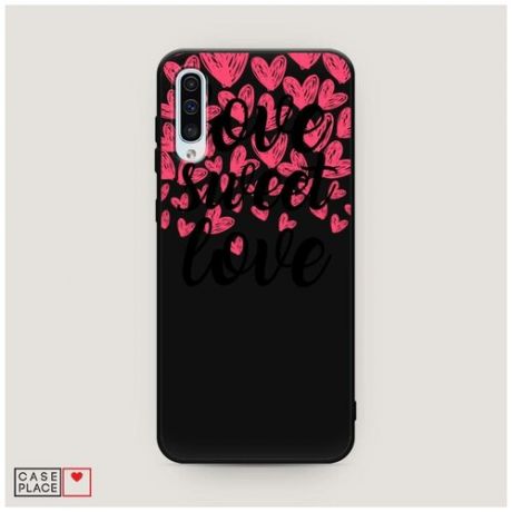 Чехол силиконовый Матовый Samsung Galaxy A50 Love sweet love