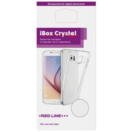 Чехол для смартфона Samsung Galaxy A02s Silicone iBox Crystal (прозрачный), Redline
