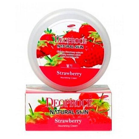 DEOPROCE Крем для лица и тела с экстрактом клубники. Natural skin strawberry nourishing, 100 мл.