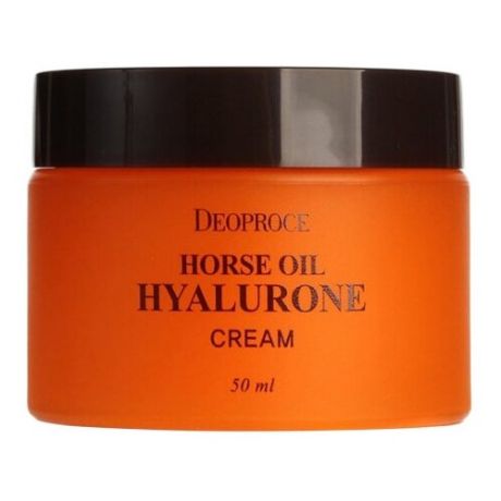 Deoproce Horse Oil Hyalurone Cream Крем для лица с гиалуроновой кислотой и лошадиным жиром, 100 мл