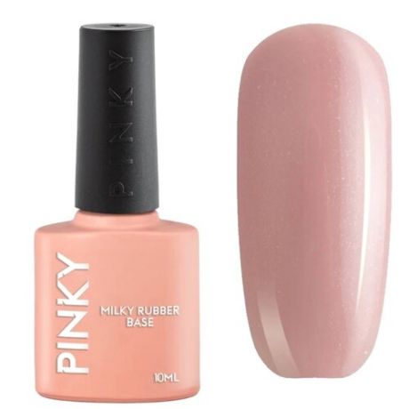 PINKY Базовое покрытие Milky Rubber Base, 09, 10 мл