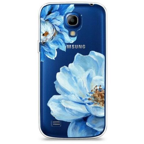 Силиконовый чехол "Лиловые цветы" на Samsung Galaxy S4 mini / Самсунг Галакси С 4 Мини
