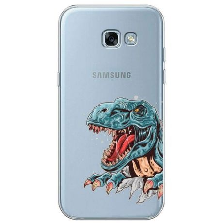 Силиконовый чехол "Динозавр T Rex" на Samsung Galaxy A3 2017 / Самсунг Галакси А3 2017
