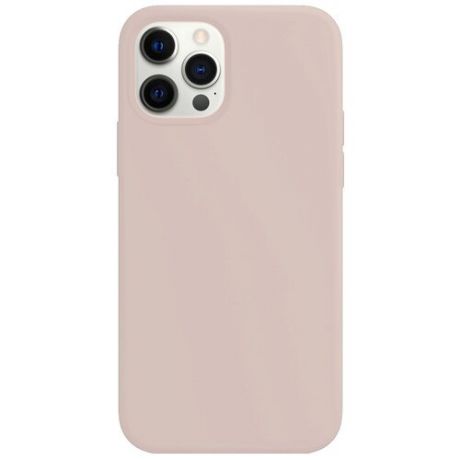 Силиконовый чехол для Apple iPhone 12 Pro Max / Защитный чехол для мобильного телефона Эпл Айфон 12 Про Макс с покрытием Софт Тач / Защитный силикон кейс для смартфона / Премиум покрытие Soft touch (Светло- розовый)
