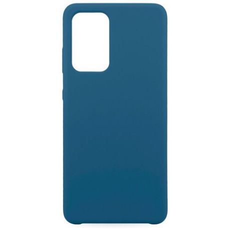 Силиконовый чехол для Samsung Galaxy A52 / Защитный чехол для мобильного телефона Самсунг Галакси А52 с покрытием Софт Тач / Защитный силикон кейс для смартфона / Премиум покрытие Soft touch (Синий)