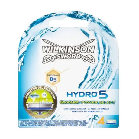 Wilkinson Sword HYDRO 5 groomer power select Сменные кассеты (4 шт