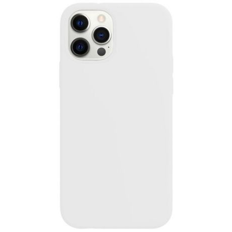 Силиконовый чехол для Apple iPhone 12 Pro Max / Защитный чехол для мобильного телефона Эпл Айфон 12 Про Макс с покрытием Софт Тач / Защитный силикон кейс для смартфона / Премиум покрытие Soft touch (Белый)