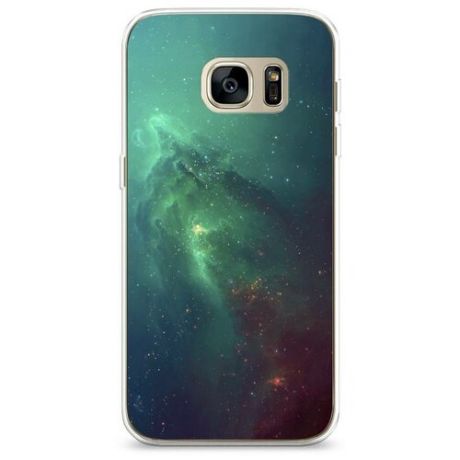 Силиконовый чехол "Яркая галактика" на Samsung Galaxy S7 edge / Самсунг Галакси С 7 Эдж
