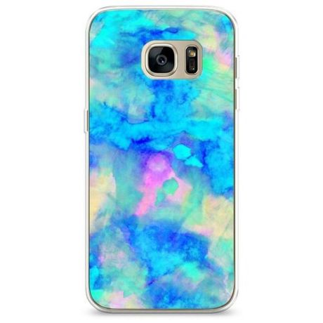 Силиконовый чехол "Красочные mandalas" на Samsung Galaxy S7 edge / Самсунг Галакси С 7 Эдж