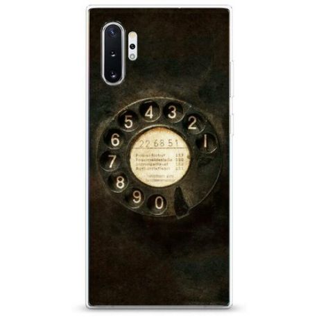 Силиконовый чехол "Старинный телефон" на Samsung Galaxy Note 10 + / Самсунг Гэлакси Нот 10 Плюс
