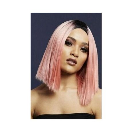 Нежно- розовый парик "Кайли" (Цвет : нежно- розовый) (Состав : синтетика) (Артикул : 06306)