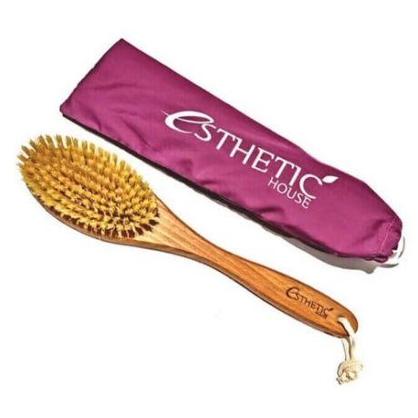 Дренажная щётка Esthetic House для сухого массажа из бука и натуральной щетины - Dry Massage Brush