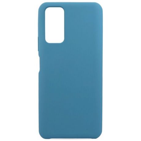 Силиконовый чехол для Honor 10X Lite / Защитный чехол для мобильного телефона Хонор 10X Лайт с покрытием Софт Тач / Защитный силикон кейс для смартфона / Премиум покрытие Soft touch (Серо- голубой)