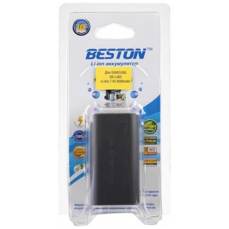Аккумулятор для видеокамер BESTON SAMSUNG BST-SB-L480, 7.4 В, 6000 мАч