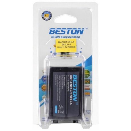 Аккумулятор для фотоаппаратов BESTON Nikon BST-EN-EL4/EN-EL4A-H, 11.1 В, 2600 мАч