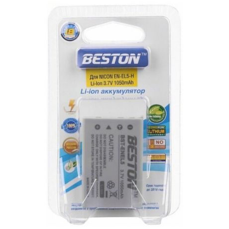 Аккумулятор для фотоаппаратов BESTON Nikon BST-EN-EL5H, 3.7 В, 1050 мАч