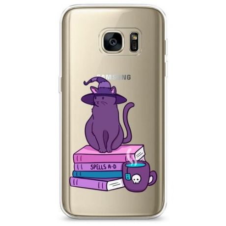 Силиконовый чехол "Magic Cat" на Samsung Galaxy S7 edge / Самсунг Галакси С 7 Эдж