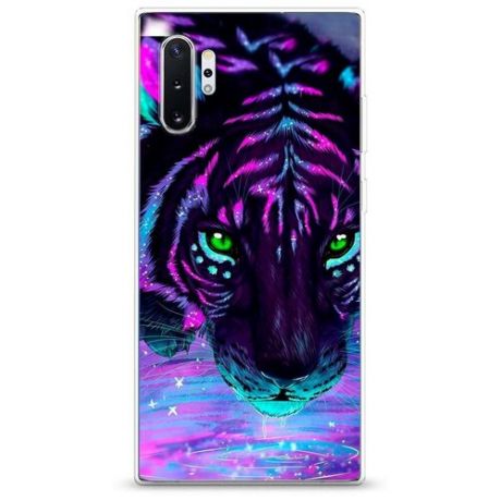 Силиконовый чехол "Волшебный тигр" на Samsung Galaxy Note 10 + / Самсунг Гэлакси Нот 10 Плюс