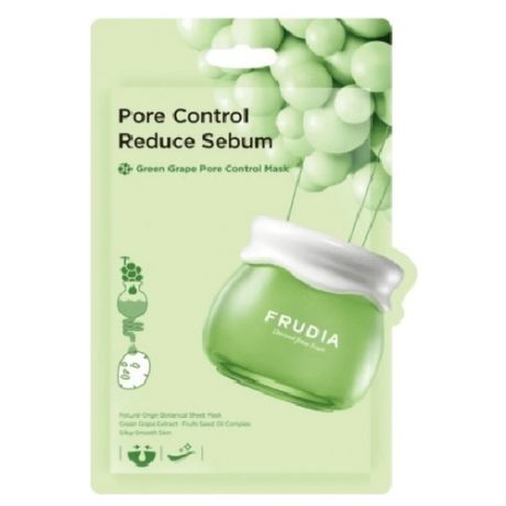 Маска для лица с зеленым виноградом FRUDIA - Green Grape Pore Control Mask