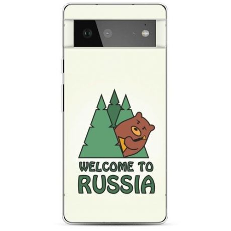 Силиконовый чехол "Welcome to Russia" на Google Pixel Google Pixel 6 / Гугл Пиксель 6