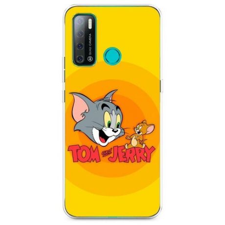 Силиконовый чехол "Tom and Jerry logo" на Tecno Tecno Pouvoir 4 / Техно Поувоир 4