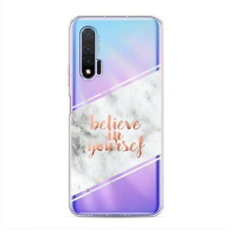 Силиконовый чехол "Believe in yourself" на Huawei Nova 6 / Хуавей Нова 6