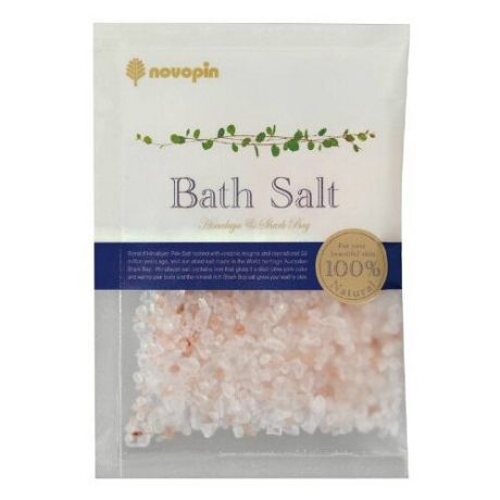 Соль для ванны Kiyou Jochugiku Гималайская розовая и морская из залива Шарк-Бэй Bath Salt Novopin Natural Salt, 50 г